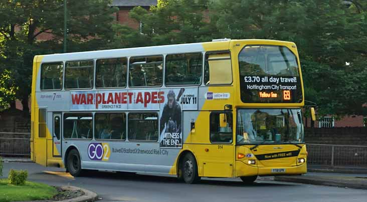 Nottingham Scania N230UD Optare 914